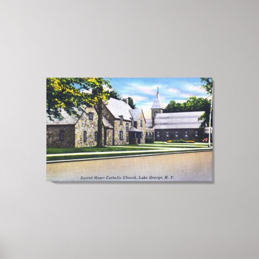 Buiten Uitzicht van de heilige katholiek Canvas Afdruk (Voorkant)