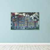 Buiten Uitzicht van de Heilige Names Academy Bldg Canvas Afdruk (Insitu (Houten vloer))