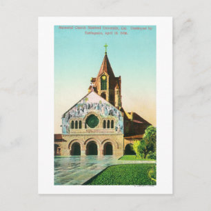 Buiten Uitzicht van de herdenkingskerk van Stanfor Briefkaart