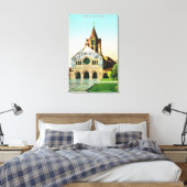 Buiten Uitzicht van de herdenkingskerk van Stanfor Canvas Afdruk (Insitu (Slaapkamer))