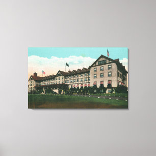 Buiten Uitzicht van de Hotel ChamPlain Canvas Afdruk