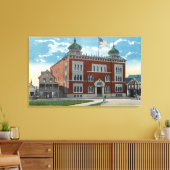 Buiten Uitzicht van de Korattempel, Shrine Canvas Afdruk (Insitu (Woonkamer))