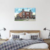 Buiten Uitzicht van de Korattempel, Shrine Canvas Afdruk (Insitu (Slaapkamer))