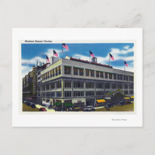 Buiten Uitzicht van de Madison Square Garden Briefkaart