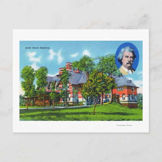 Buiten Uitzicht van de Mark Twain Memorial Briefkaart (Voorkant)