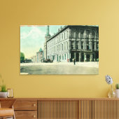 Buiten Uitzicht van de Masonic Temple 2 Canvas Afdruk (Insitu (Woonkamer))