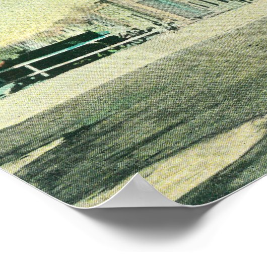 Buiten Uitzicht van de Masonic Temple 2 Poster (Hoek)