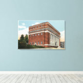 Buiten Uitzicht van de Masonic Temple Canvas Afdruk (Insitu (Houten vloer))