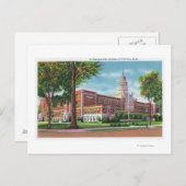 Buiten Uitzicht van de middelbare school Briefkaart (Voorkant / Achterkant)