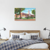Buiten Uitzicht van de middelbare school Canvas Afdruk (Insitu (Slaapkamer))