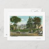 Buiten Uitzicht van de middelbare school van Kings Briefkaart (Voorkant / Achterkant)