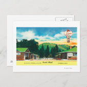 Buiten Uitzicht van de MotelLakehead, CA Briefkaart (Voorkant / Achterkant)