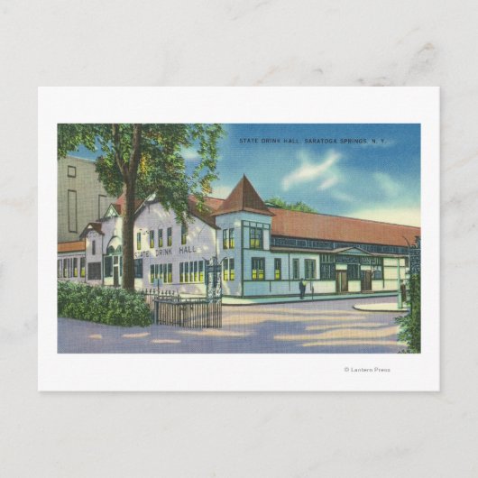 Buiten Uitzicht van de nationale Drink Hall Briefkaart (Voorkant)