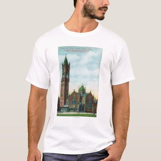Buiten Uitzicht van de Nieuwe Oude Zuidkerk T-shirt (Voorkant)