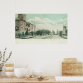 Buiten Uitzicht van de openbare bibliotheek op San Poster (Keuken)