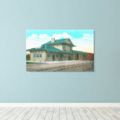 Buiten Uitzicht van de opslagplaats van de zuideli Canvas Afdruk (Insitu (Houten vloer))