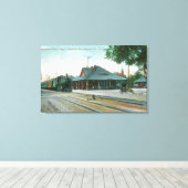 Buiten Uitzicht van de opslagplaats van het zuidel Canvas Afdruk (Insitu (Houten vloer))