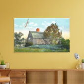 Buiten Uitzicht van de oude borgtocht Canvas Afdruk (Insitu (Woonkamer))