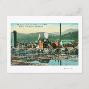 Buiten Uitzicht van de Panhandle Lumber Mill Briefkaart