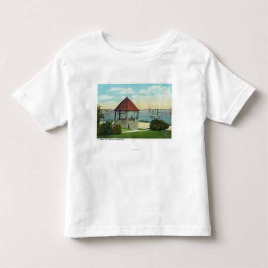 Buiten Uitzicht van de parel van Orr's Island Kinder Shirts (Voorkant)