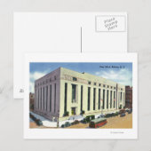 Buiten Uitzicht van de Post Kantoor # 2 Briefkaart (Voorkant / Achterkant)