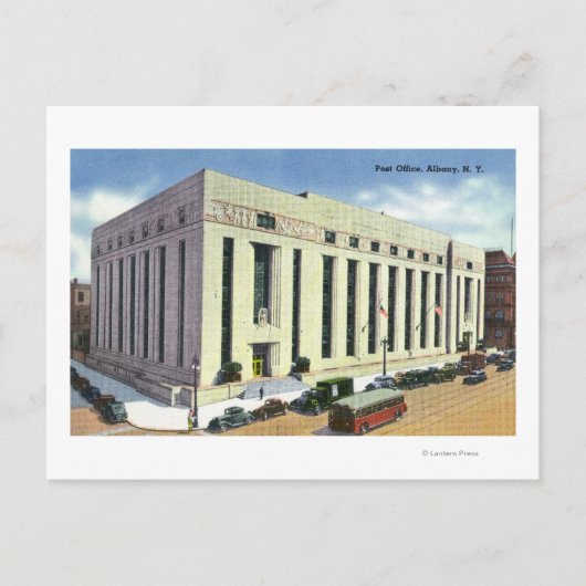 Buiten Uitzicht van de Post Kantoor # 2 Briefkaart (Voorkant)