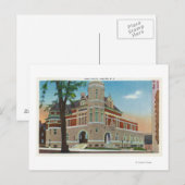 Buiten Uitzicht van de post Kantoor 3 Briefkaart (Voorkant / Achterkant)