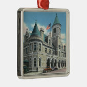 Buiten Uitzicht van de post Kantoor 4 Metalen Ornament (Rechts)