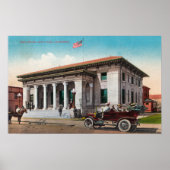 Buiten Uitzicht van de Post OfficeSanta Rosa, CA Poster (Voorkant)