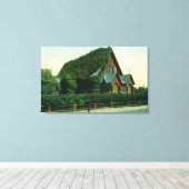 Buiten Uitzicht van de presbyteriaanse kerk Canvas Afdruk (Insitu (Houten vloer))