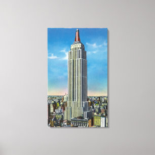 Buiten Uitzicht van de Rijk State Bldg Canvas Afdruk