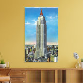 Buiten Uitzicht van de Rijk State Bldg Canvas Afdruk (Insitu (Woonkamer))