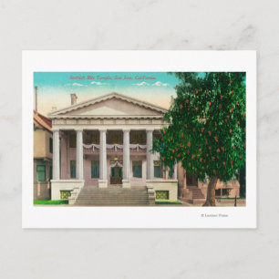 Buiten Uitzicht van de Scottish Rite Temple Briefkaart