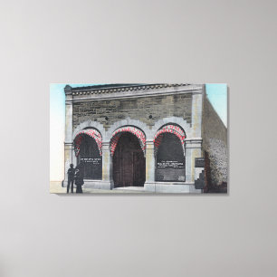 Buiten Uitzicht van de Sint-Helena Post-Kantoor Canvas Afdruk