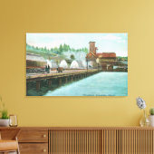 Buiten Uitzicht van de smelters Canvas Afdruk (Insitu (Woonkamer))