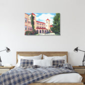 Buiten Uitzicht van de Sonoma Mission Inn Canvas Afdruk (Insitu (Slaapkamer))