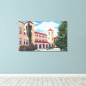 Buiten Uitzicht van de Sonoma Mission Inn Canvas Afdruk (Insitu (Houten vloer))