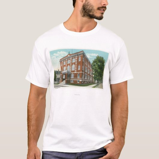 Buiten Uitzicht van de St. Joseph's School T-shirt (Voorkant)