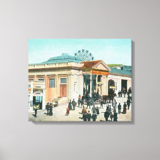 Buiten Uitzicht van de Sutro Baths Canvas Afdruk (Voorkant)