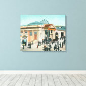 Buiten Uitzicht van de Sutro Baths Canvas Afdruk (Insitu (Houten vloer))