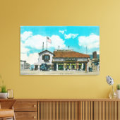 Buiten Uitzicht van de vaargeul van Hageman Canvas Afdruk (Insitu (Woonkamer))