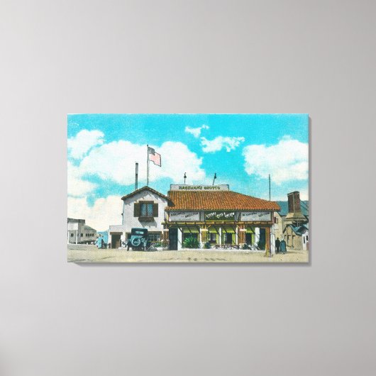 Buiten Uitzicht van de vaargeul van Hageman Canvas Afdruk (Voorkant)