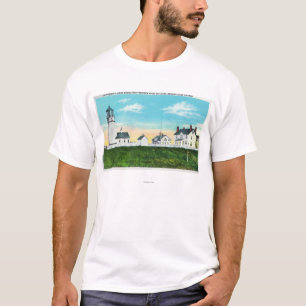 Buiten Uitzicht van de vuurtoren van Cape BlancoCo T-shirt