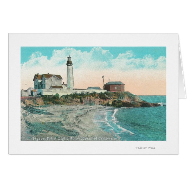 Buiten Uitzicht van de vuurtoren van het punt van  (Voorkant Horizontaal)