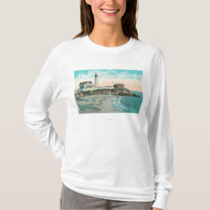 Buiten Uitzicht van de vuurtoren van het punt van  T-shirt