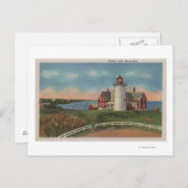 Buiten Uitzicht van de vuurtoren van Nobska Briefkaart (Voorkant / Achterkant)
