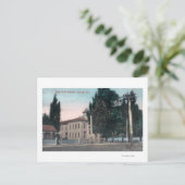 Buiten Uitzicht van de West End School Briefkaart (Staand voorkant)