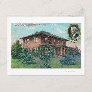 Buiten Uitzicht van de woonplaats van Luther Burba Briefkaart