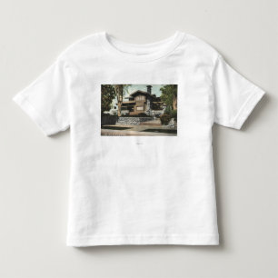 Buiten Uitzicht van een Californische Bungalow Kinder Shirts