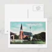 Buiten Uitzicht van een katholieke kerk Briefkaart (Voorkant / Achterkant)